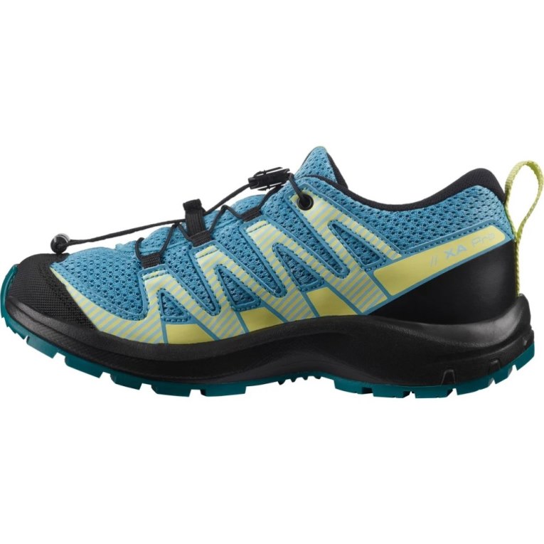Salomon Xa Pro V8 Kids' Hiking Shoes Turquoise | CA 6F15